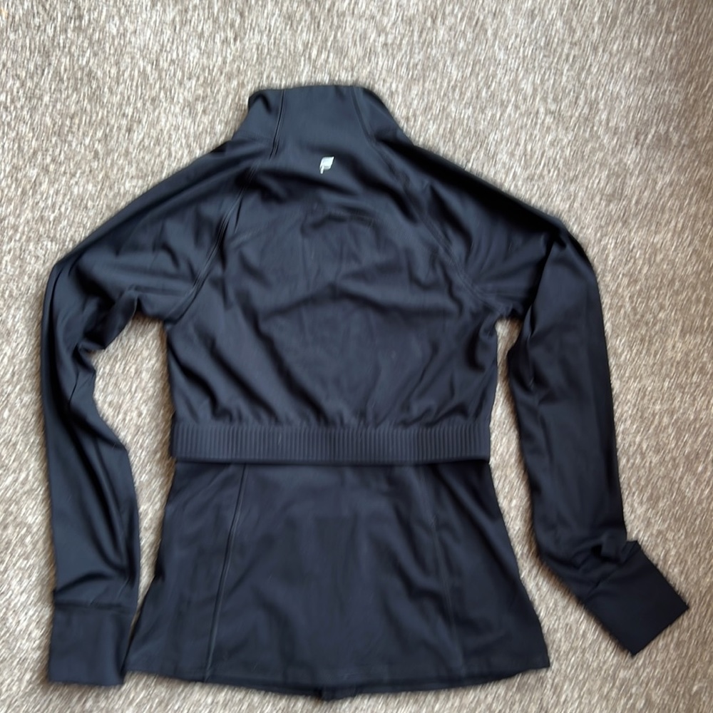 Black Fabletics Trinity Performance Jacket.  In perfect condition. Very soft - Picture 5 of 6